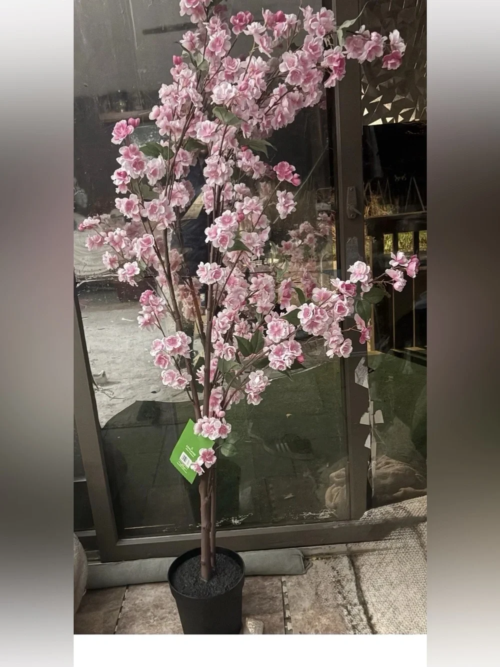 6Ft Pink Cherry Blossom Artificial Tree for Home Office Indoor Decor NWT Ashland